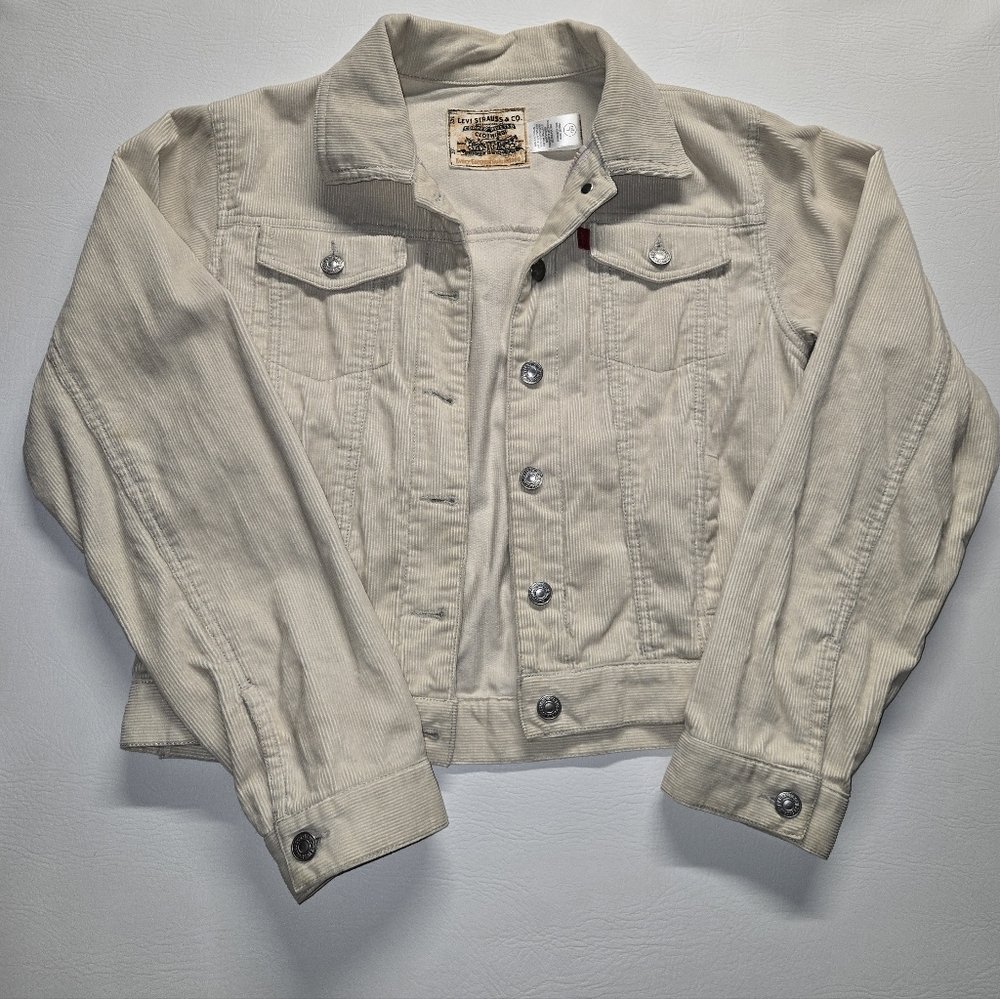 Girls Levi's Corduroy Jacket Tan size 10/12